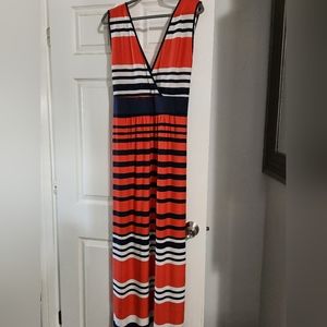 Striped maxi dress